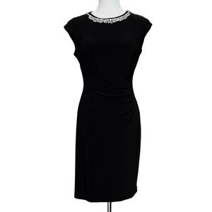 Lauren Ralph Lauren Dress Womens 6P Embellished‎ Sheath Cocktail Party Elegant